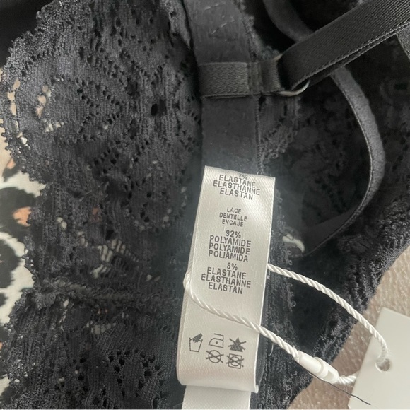 Cosabella Leopard Black Bralette Size Medium - Picture 6 of 6